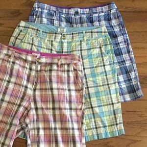 Bass Bermuda Shorts. Size 12, 3 pair